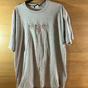 Vintage OVB Old Varsity Brand USA Graphic Gray Men's XL  T-Shirt